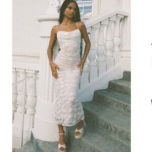 Princess Polly Azra Maxi Dress - white lace
